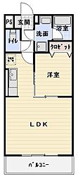 コンコード 1LDKの間取図画像