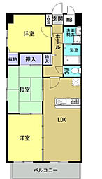 杉村ビル 3LDKの間取図画像