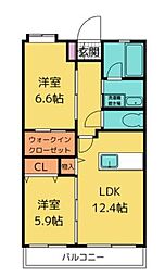 リューレント・R2 2SLDKの間取図画像