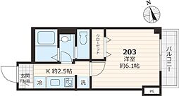 リマイ 1Kの間取図画像