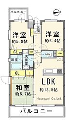 間取図画像 3LDK