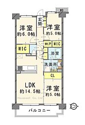 バウス西葛西清新町 3LDKの間取図画像