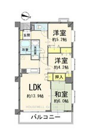 3LDK 間取り
