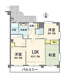 ライオンズガーデン大宮日進 3LDKの間取図画像