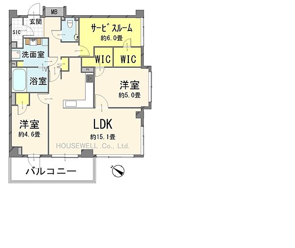 ２SLDK＋２WIC/SICのファミリータイプの物件です！