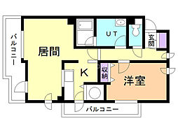 間取図画像 1LDK