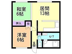 間取図画像 2LDK