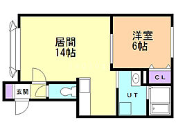 間取図画像 1LDK