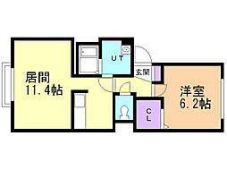 間取図画像 1LDK