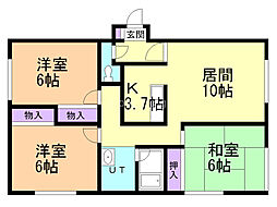間取図画像 3LDK