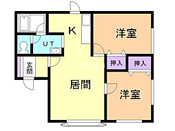 間取図画像 2LDK
