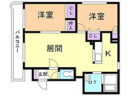間取図画像 2LDK
