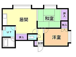 クリスタルハーモニー5 2LDKの間取図画像