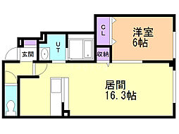 間取図画像 1LDK