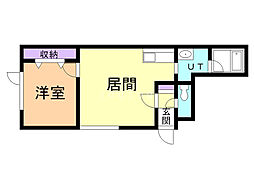 Will 1LDKの間取図画像