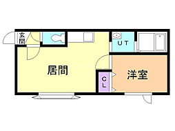 ディアリオ 1LDKの間取図画像