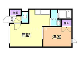 ロイヤルハイム新中野C 1LDKの間取図画像
