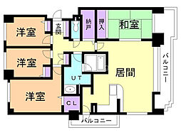 グランドール大東 4LDKの間取図画像