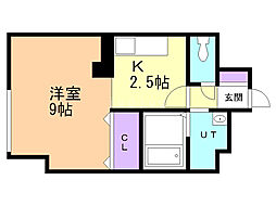 センチュリーパレス表町 1Kの間取図画像