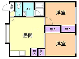フォルトゥーナ 2LDKの間取図画像