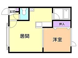 センチュリーK7・A 1LDKの間取図画像