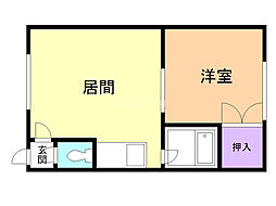 ドムス音羽 1DKの間取図画像
