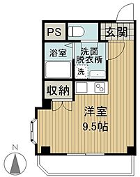 メゾンアベニュー ワンルームの間取図画像