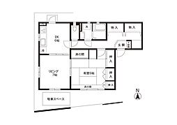 ジェニック白金 1階2DKの間取り