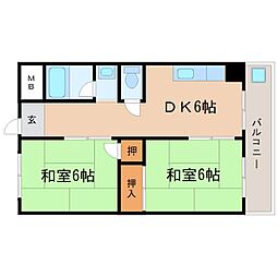 間取図画像 2DK