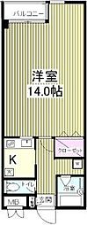 ＦＲＥＳＣＡ神宮前 3階1Kの間取り