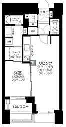 ドゥ・トゥール　イースト棟 47階1LDKの間取り