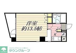 HF八丁堀レジデンスII 7階1Kの間取り