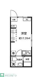 ステート　ＰＬＵＳ 1階ワンルームの間取り