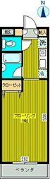 ハウス・K 1Kの間取図画像