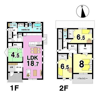 間取り 岐阜市六条江東II　B棟