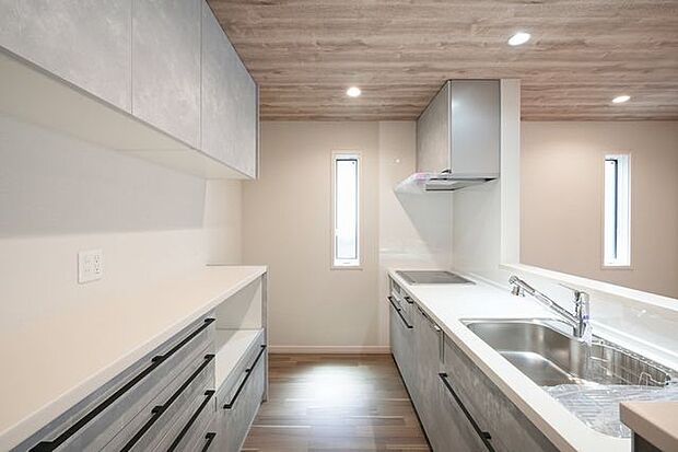 機能面や使いやすさを備えたシステムキッチンで原水・シャワー・浄水をひとつの水栓でスムーズに切り替えられ、とても便利な浄水器がついており、食器洗浄乾燥機が標準装備されております。