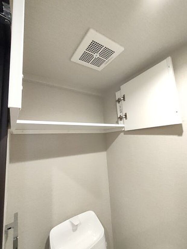 ・toilet　手の届きやすい位置にコーナー収納を備えています。