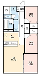 間取図画像 3LDK