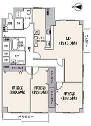 間取図画像 3LDK