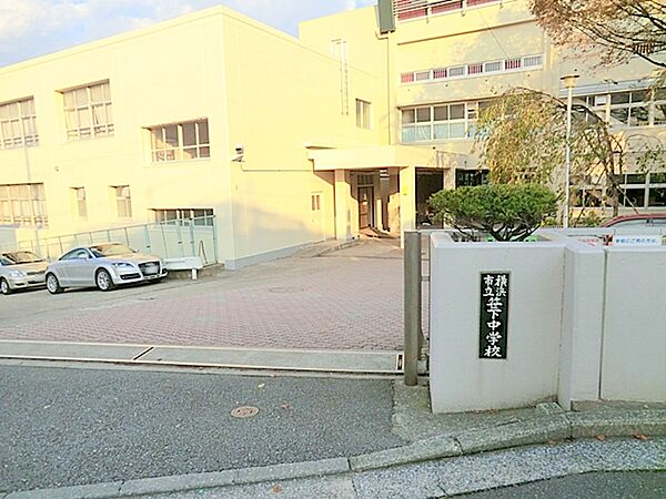 横浜市立笹下中学校　約1100m