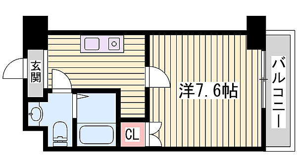 エヴァ名谷 ｜兵庫県神戸市垂水区名谷町(賃貸マンション1K・4階・24.32㎡)の写真 その2