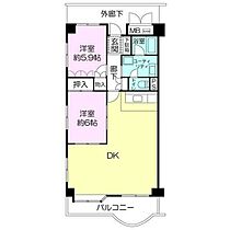 マリンパレス明石  ｜ 兵庫県明石市中崎1丁目1-1（賃貸マンション2LDK・9階・73.35㎡） その2