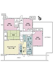 ライオンズテラス豊島園第2 4LDKの間取図画像
