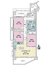 グランヒルズプラタナスアヴェニュー 3LDKの間取図画像