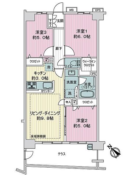間取りを拡大表示