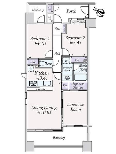 間取りを拡大表示