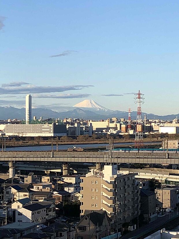 晴れた日には富士山が臨めます（季節・天候による）