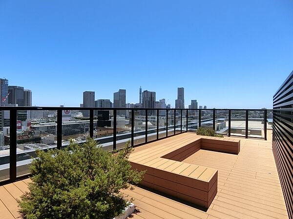 4階にある居住者のコミュニティスペースとなるオーナーズガーデン