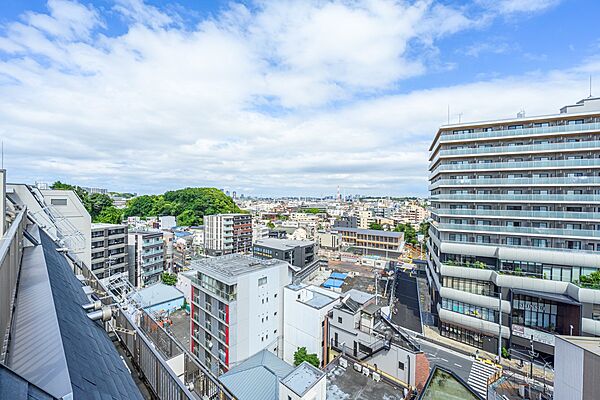 ルーフバルコニーからの開放的な眺望　眺望は永続的に保証するものではありません