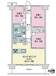 プレシス淵野辺　桜レジデンス 3LDKの間取り
